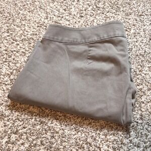 Eileen‎ Fisher Cropped Women's Medium Gray Organic Cotton Blend Casual Pants